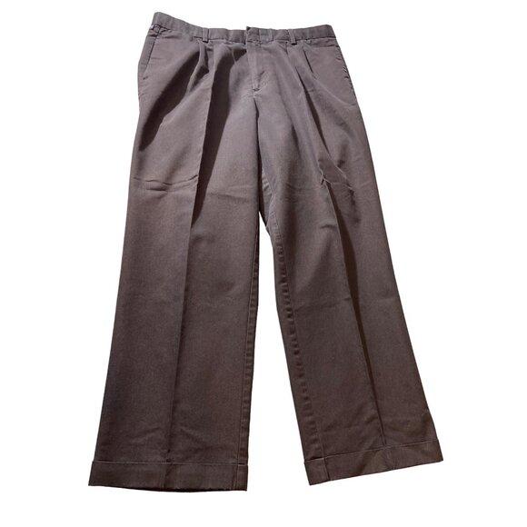 Dockers Stain Defender Mens Chino Pants 36x30 Black Pleated Front Durable Press - Picture 2 of 10